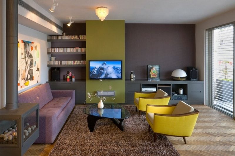 Farbe Salbei vs Olivgrün Akzente Wohnzimmer