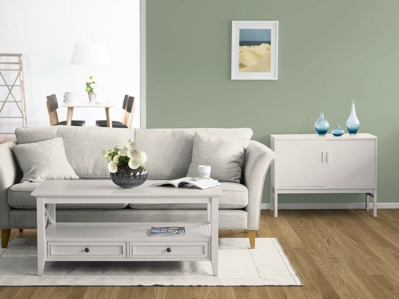 Farbe Salbei im Interieur für ein angenehmes, natürliches Ambiente