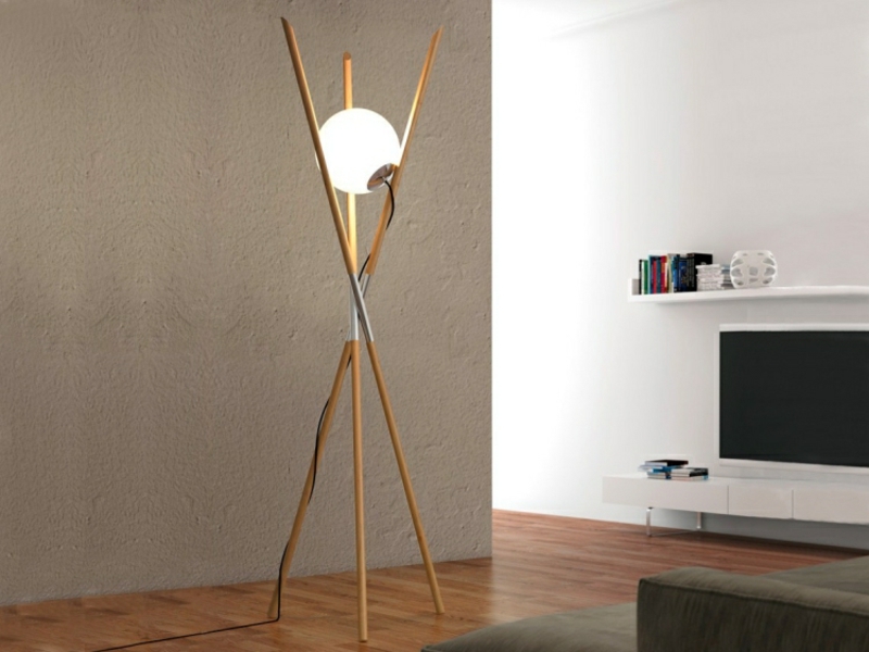 Stehlampen modern als Blickfang im Interieur: inspirierende Ideen