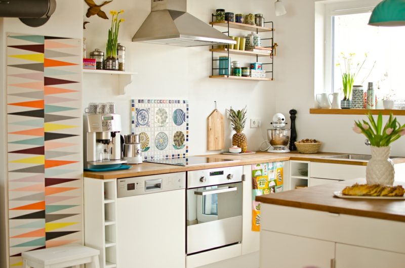 Küchenregale schlichtes Design praktisch Ikea