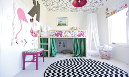 IKEA Kinderbett Kuschelecke mit Gardinen