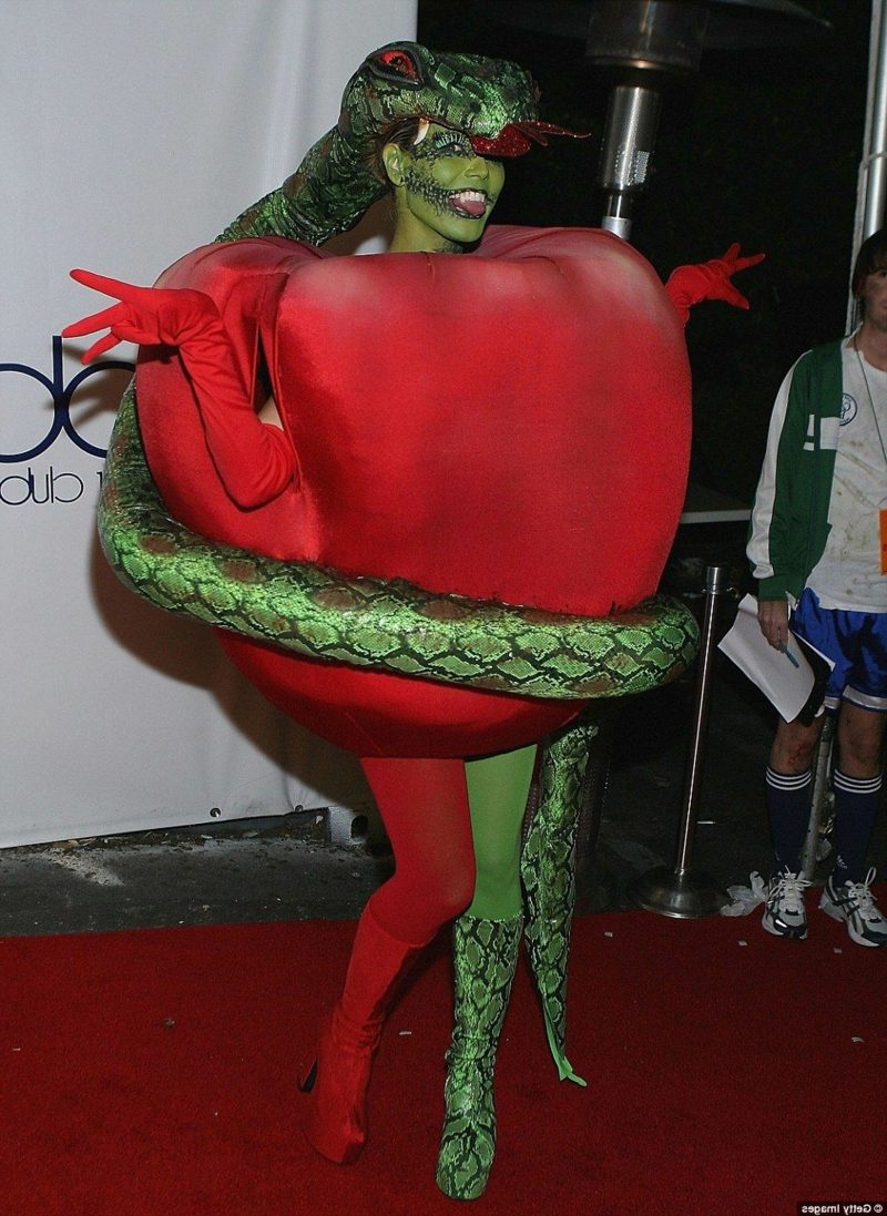Halloween Kostüm Heidi Klum die verbotene Frucht