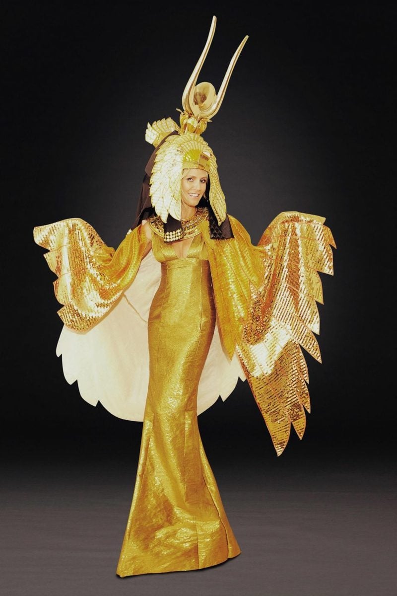 Halloween Kostüm Heidi Klum golden Kleopatra