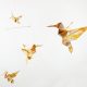 Bastelideen für Erwachsene Vogel Origami Kolibri falten