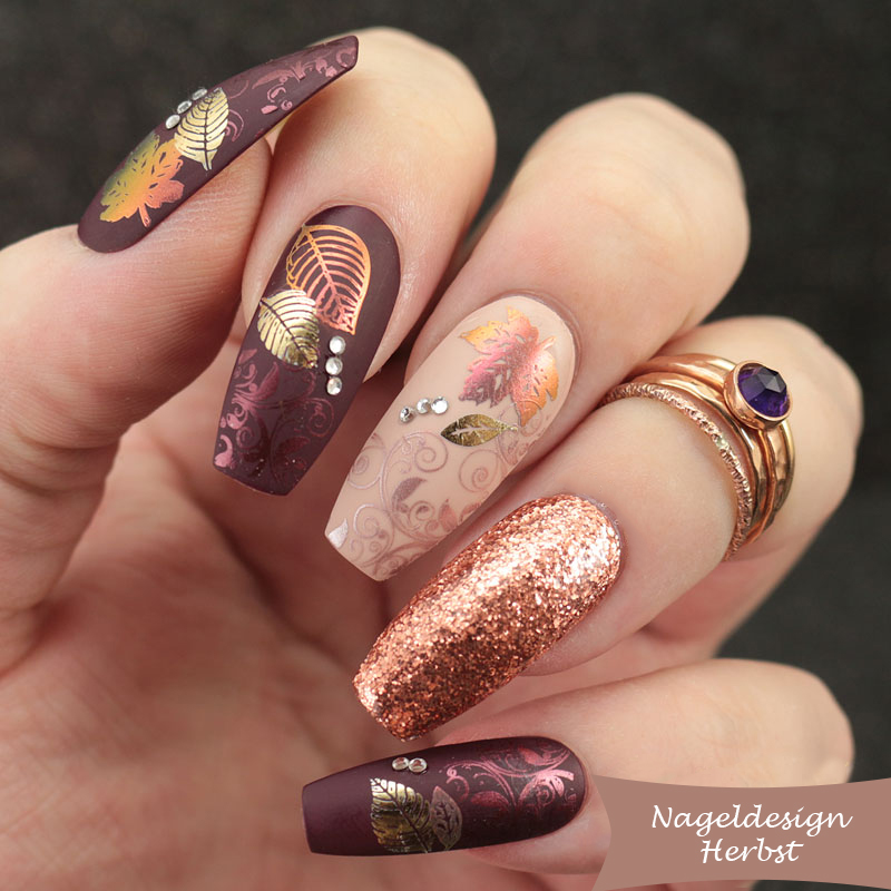 Aktuelle Trends Fur Nageldesign Herbst 18 Farben Muster Und Dekorationen Herbst Nageldesign Zenideen