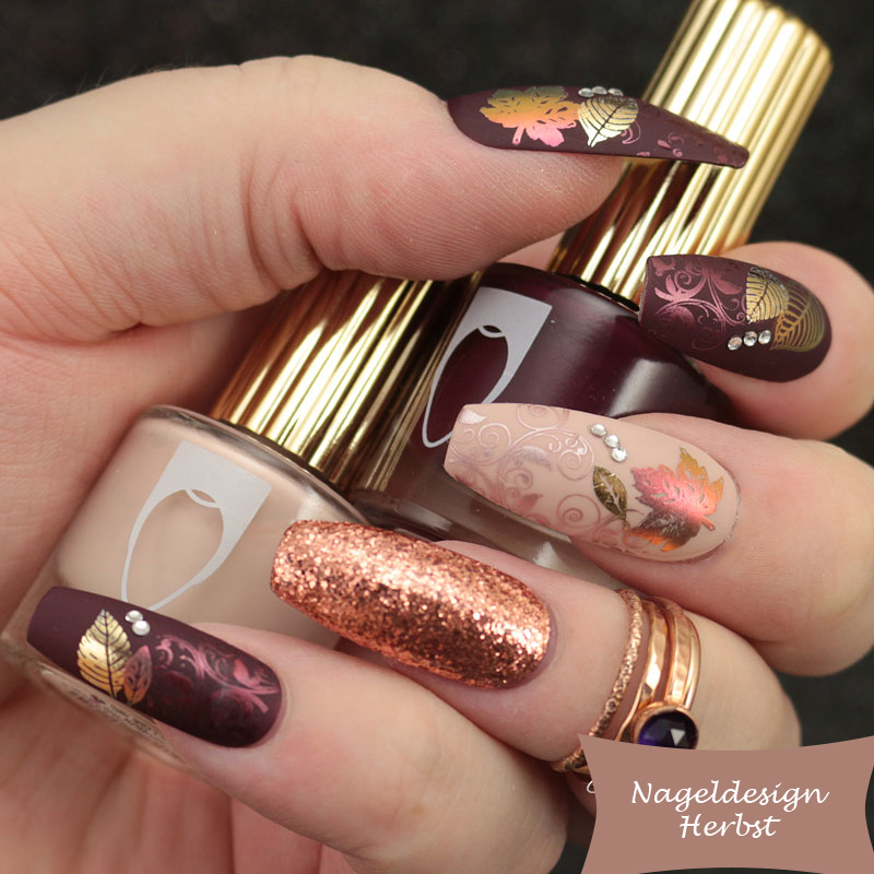 Aktuelle Trends Fur Nageldesign Herbst 2018 Farben Muster Und Dekorationen Herbst Nageldesign Zenideen