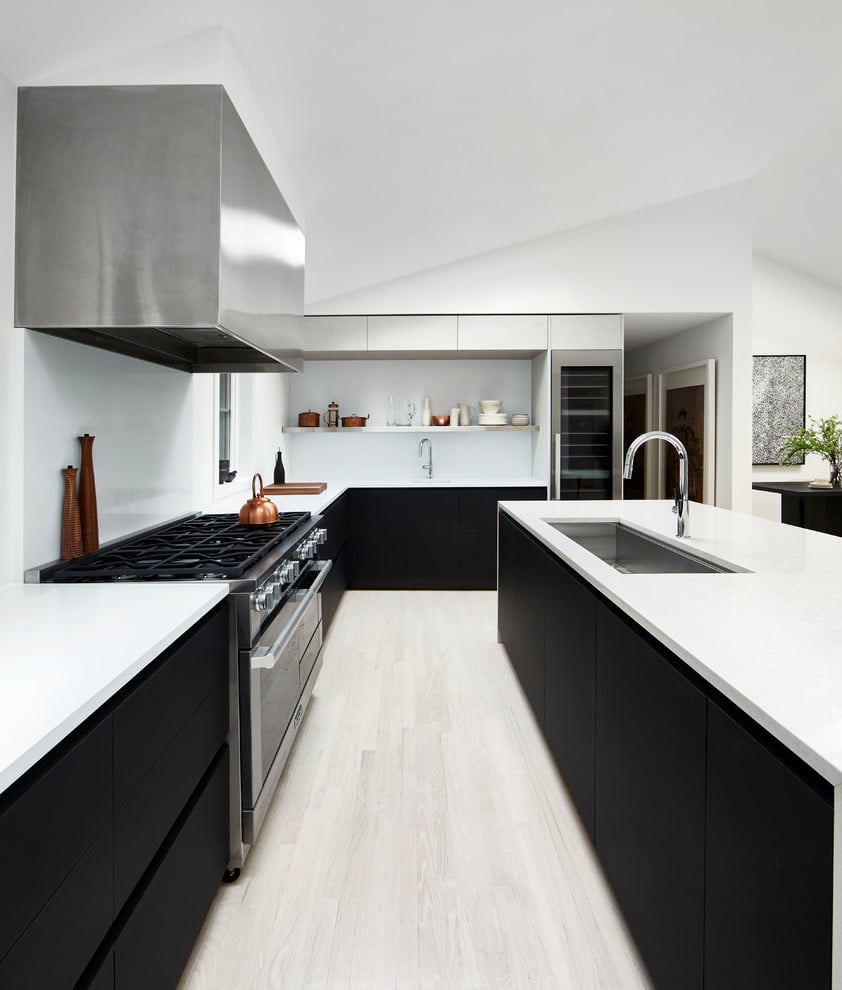 U Form Küche in modern Design