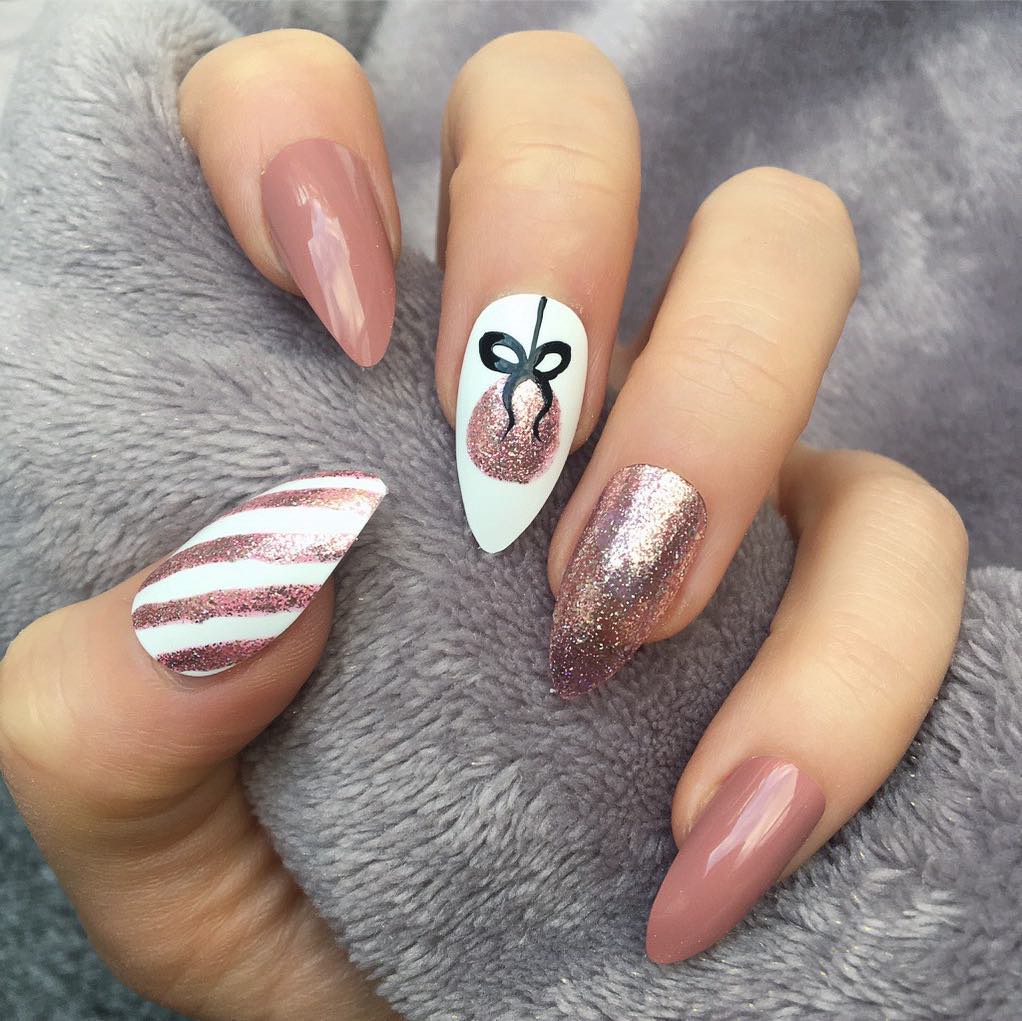 3D Nageldesign Ideen für Weihnachten