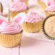 Einhorn Muffins mit rosa Buttercreme herrlicher Look
