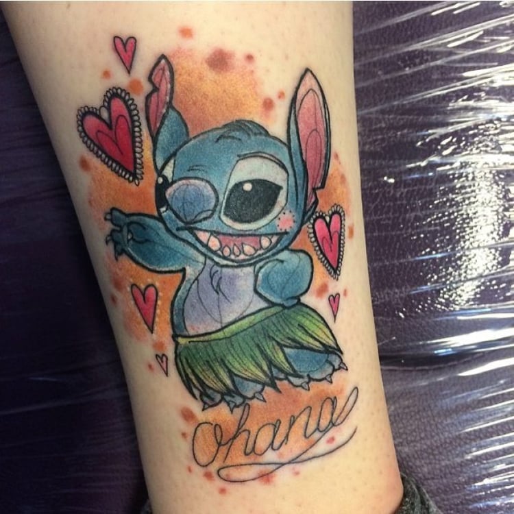 Ohana Tattoo Stitch Herzen