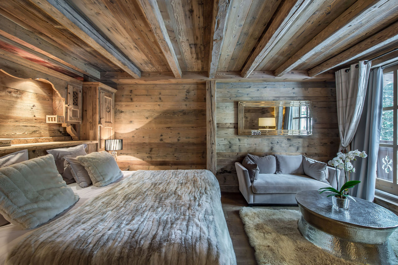 Romantische Einrichtungsideen für ein Chalet Schlafzimmer