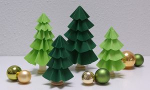 Tannenbaum basteln aus Papier Ideen und Inspirationen