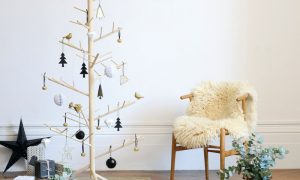 Holz Weihnachtsbaum basteln DIY Anleitung