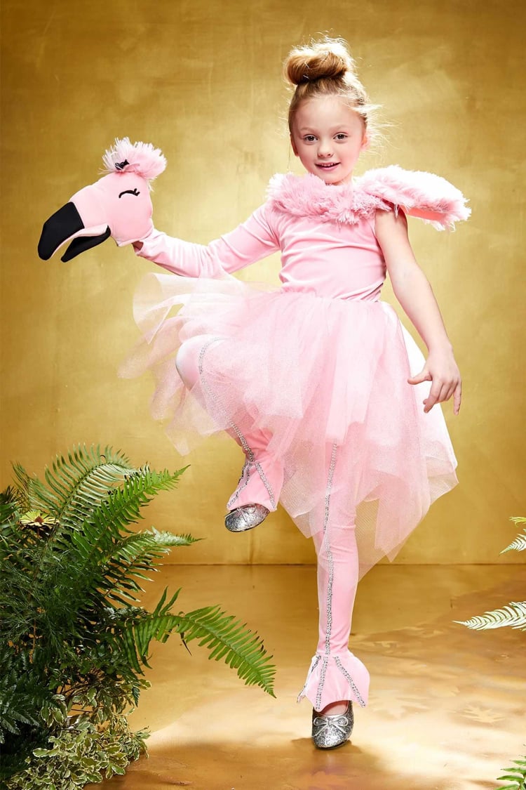 Flamingo Kostüm in Zartrosa Mädchen