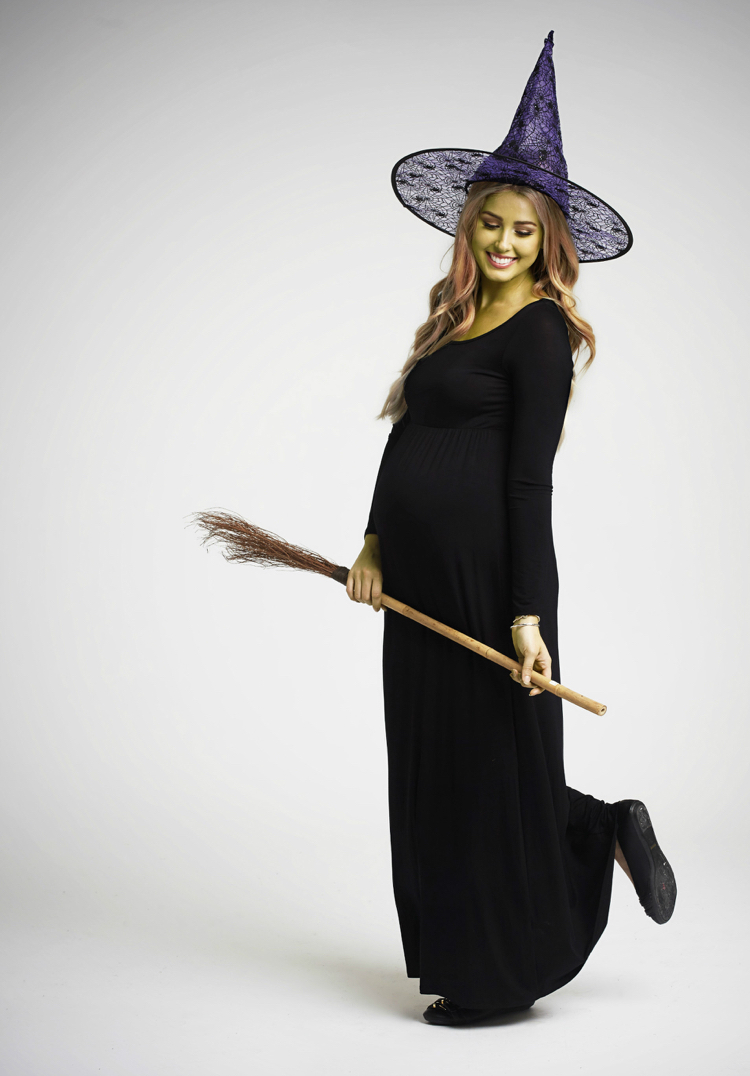 Kostüm für Schwangere Hexe