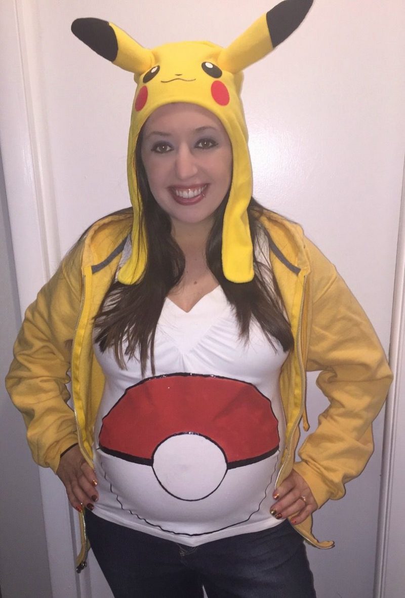 Kostüm für Schwangere Pikachu originell
