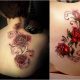 Tattoo Ranke Rüchen rote Rosen