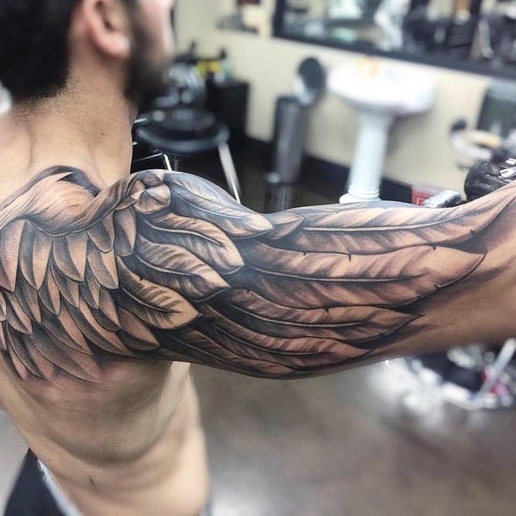 coole Tattoos für Männer Flügel