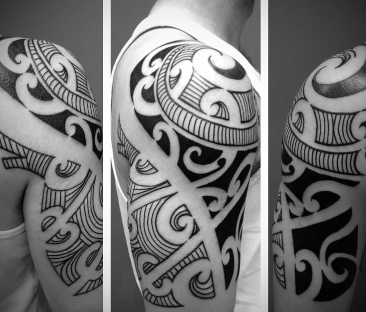 coole Tattoos für Männer Tribal abstrakte Motive