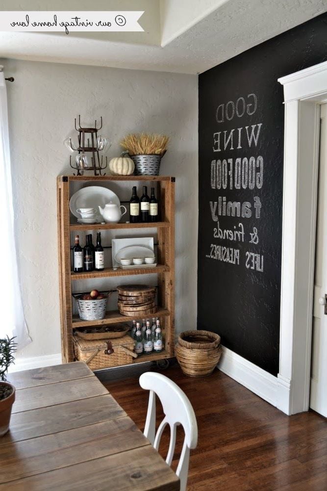 Eine Wand in der Küche als Kreidetafel gestalten 