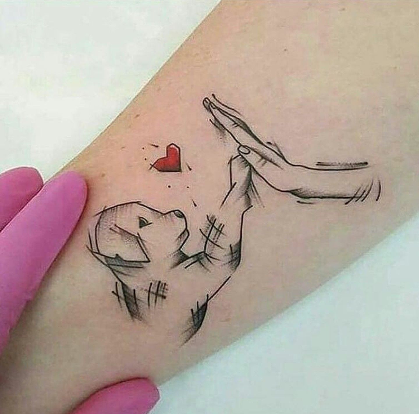 Liebes Tattoo für Hund Lieber 