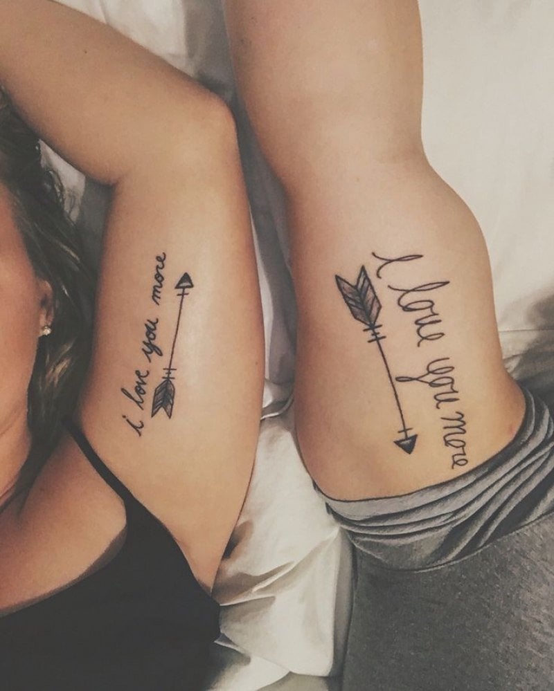 Liebes Tattoo Paar Tattoos mit Sprüche 