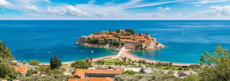 Urlaubsziele 2019: Insel "Sveti Stefan" in Montenegro