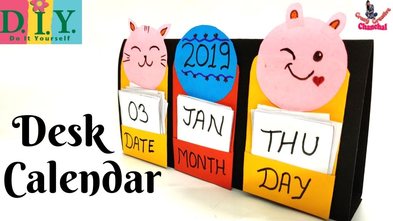 Kalender zum Selber Basteln für den Tisch Ihres Kindes