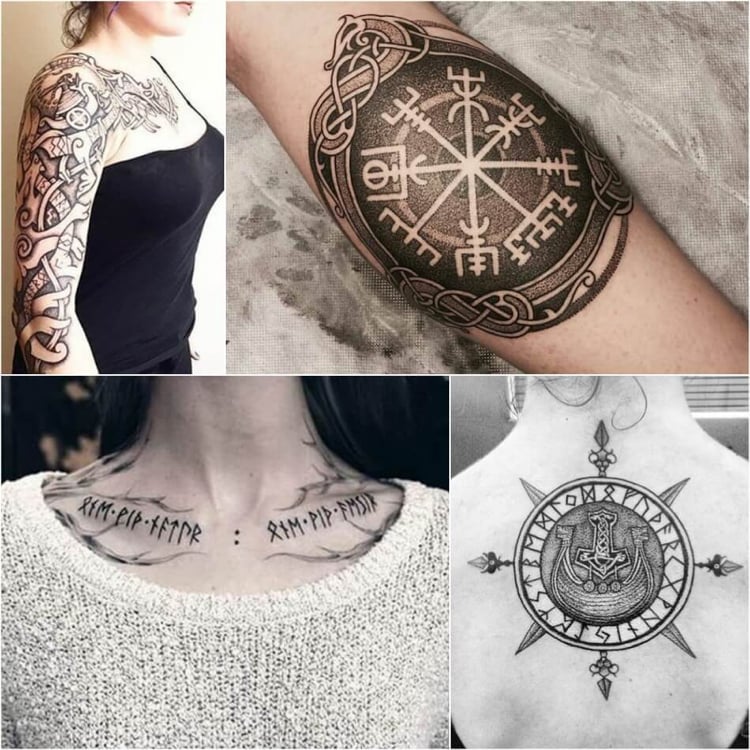 Runen Tattoo originelle Motive und Ideen