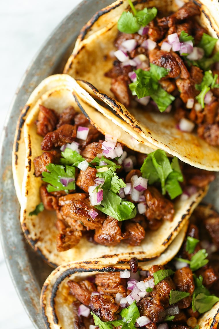 leichtes Abendessen Tacos mit Fleisch super lecker