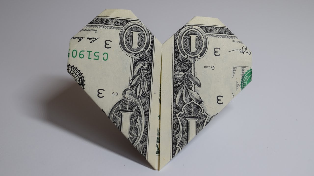 Geld falten Dollar Geschenk kreative Idee