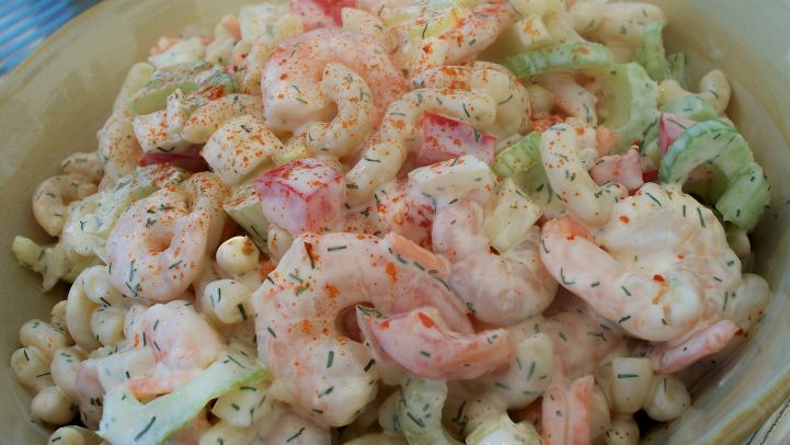 Shrimps Rezepte cremiger Salat super lecker
