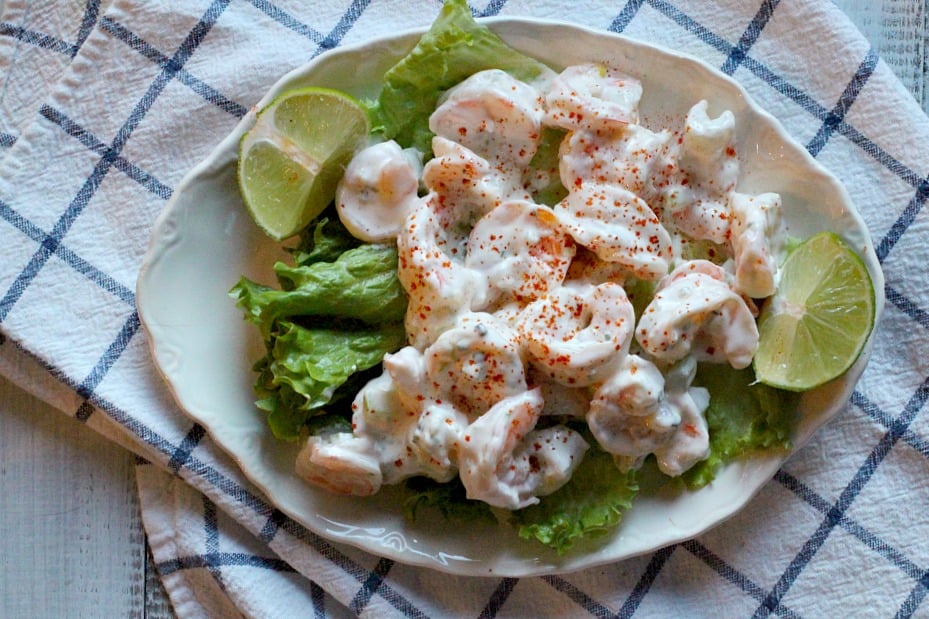 Shrimps Rezepte leckerer Salat zubereiten