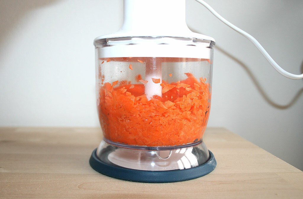 Karotten zerkleinern Mixer 