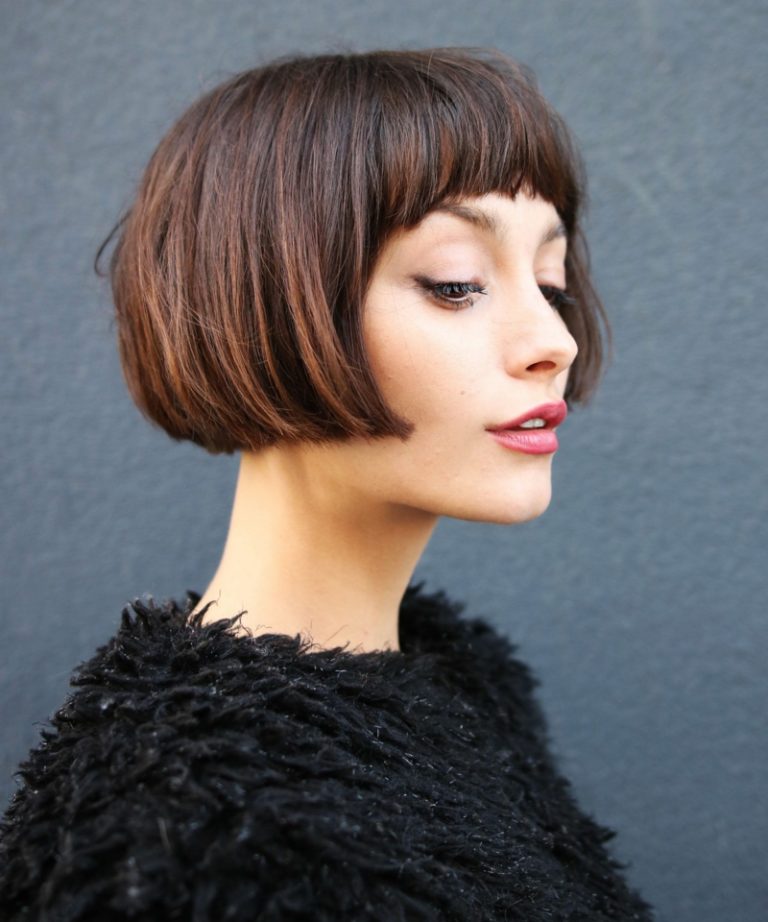 Stilvolle Mini Bob Frisur Fotos