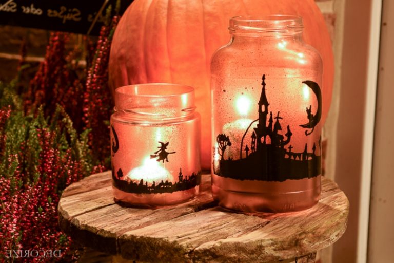 Halloween Windlichter Basteln
