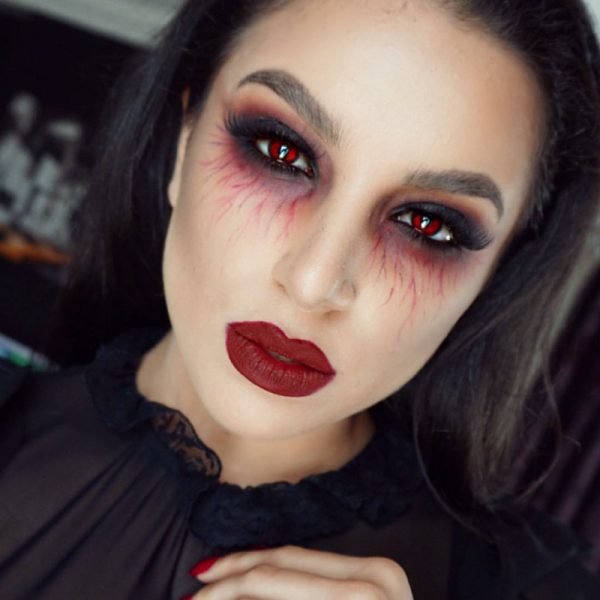 Halloween Schminken: 2 Anleitungen für Vampir und Dämon Make-up - ZENIDEEN