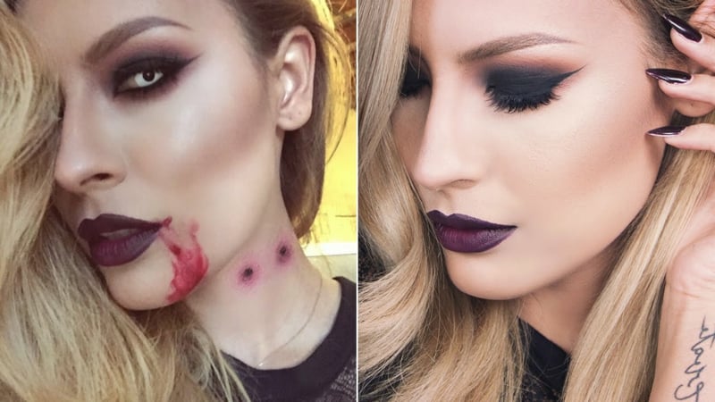 Vampir Make-up mit Kunstblut aufpeppen