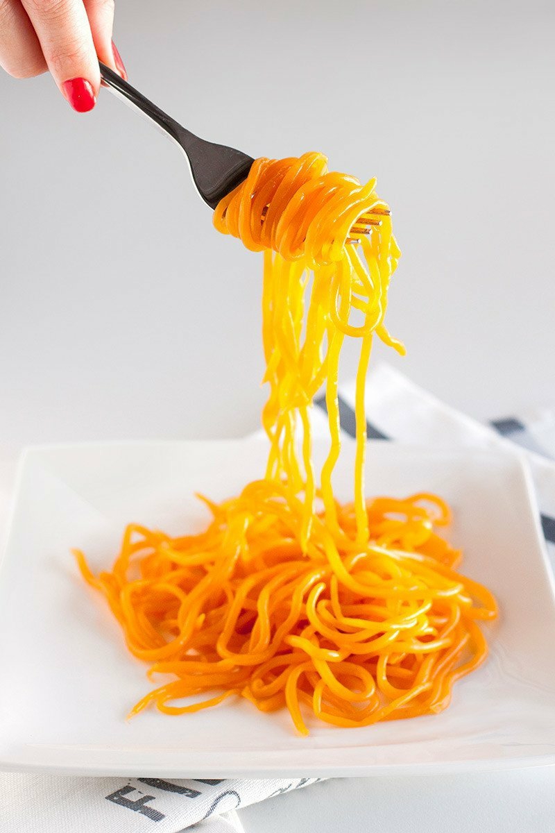 low carb Pasta Spaghetti Kürbis