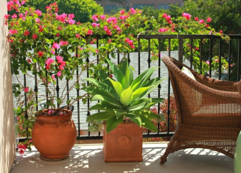 Sonnenschutz Balkon ohne Bohren schlaue & praktische Ideen
