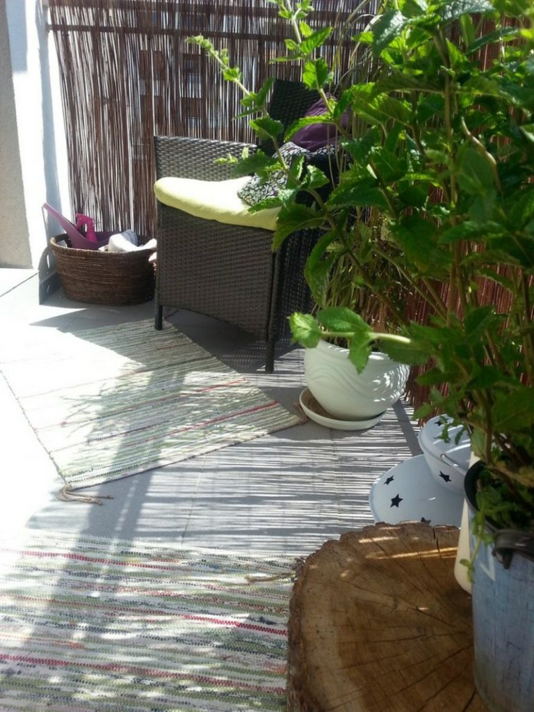Sonnenschutz Balkon ohne Bohren schlaue & praktische Ideen