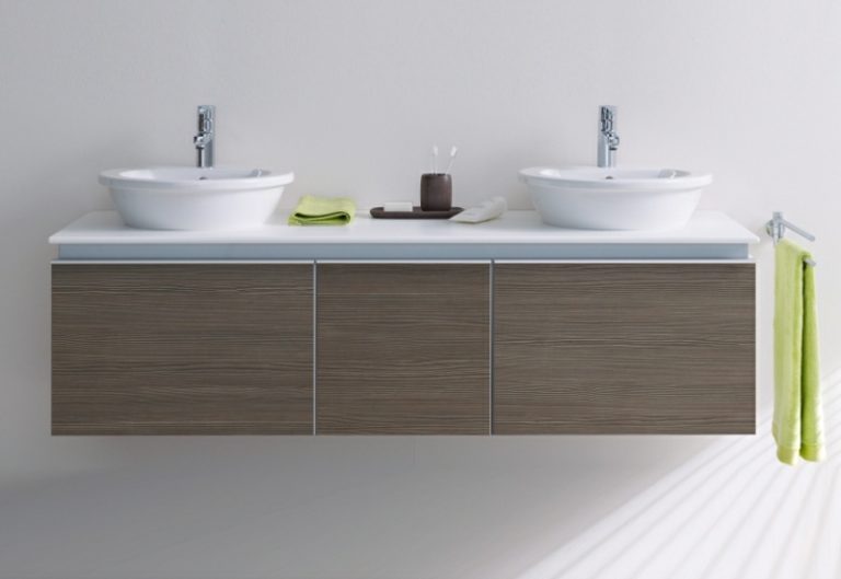 Doppelwaschtisch mit Aufsatzwaschbecken - moderne Designs