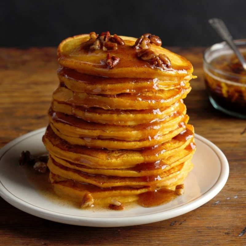 American Pancakes Rezept mit Kürbis