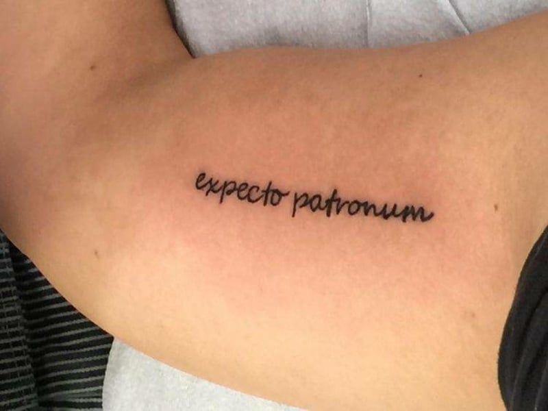 Depression Tattoo von Harry Potter inspiriert