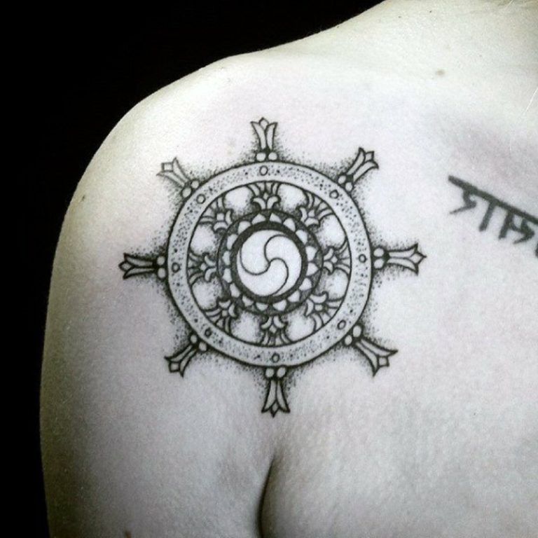 Buddhismus Tattoo coole Designs mit einer spirituellen Bedeutung