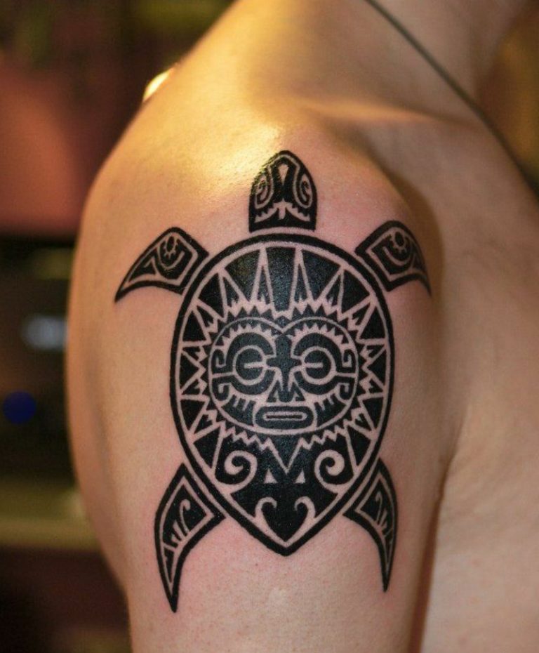 Turtle Tattoo polynesian Bedeutung &amp; inspirierende Designs