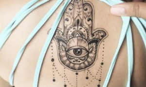 Buddhismus Tattoo Hamsa Hand