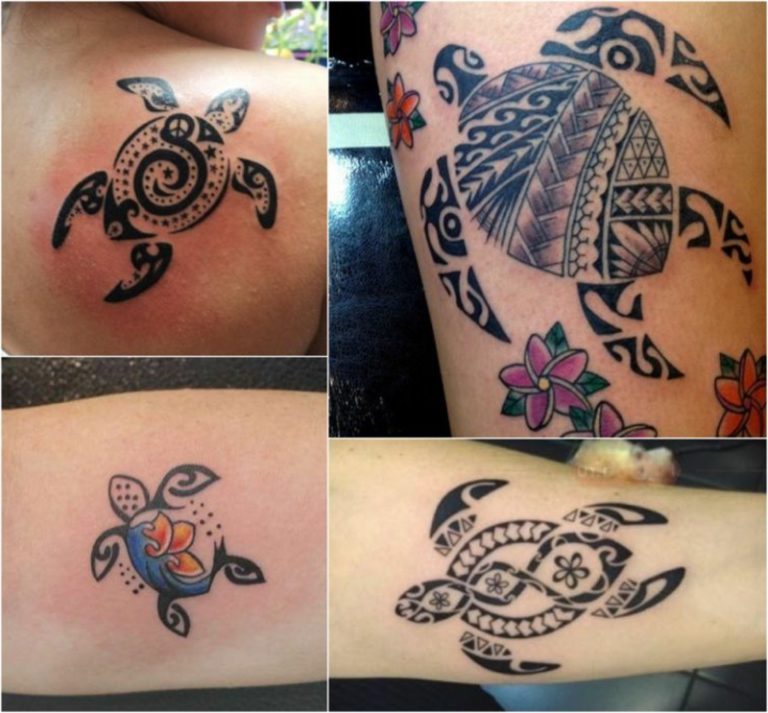 Turtle Tattoo polynesian Bedeutung &amp; inspirierende Designs