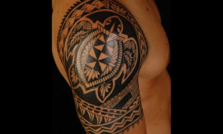 Turtle Tattoo polynesian coole Designs Mann