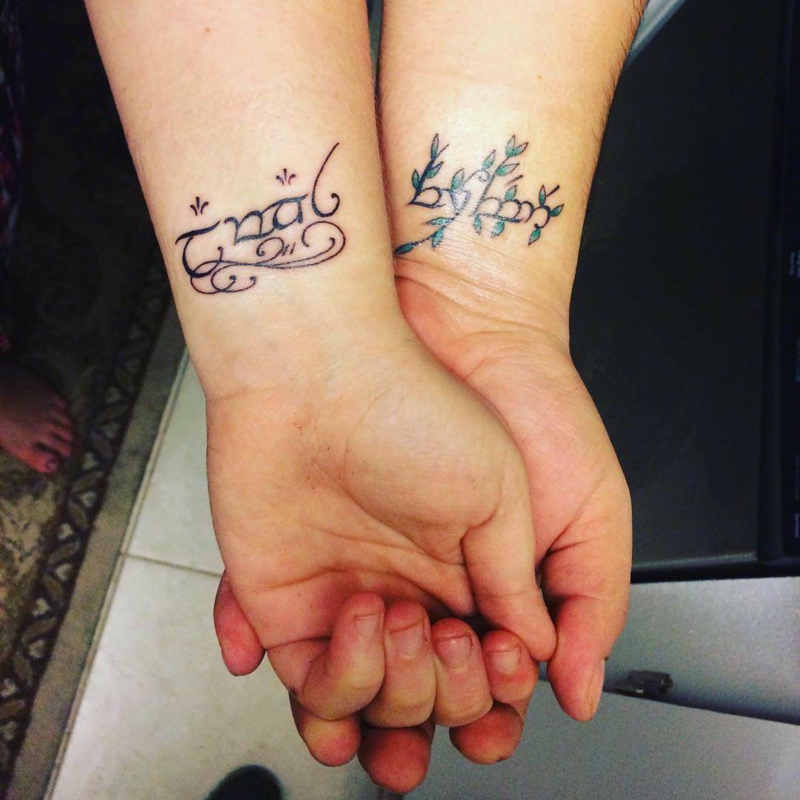 Tattoos für Ehepartner Hochzeit